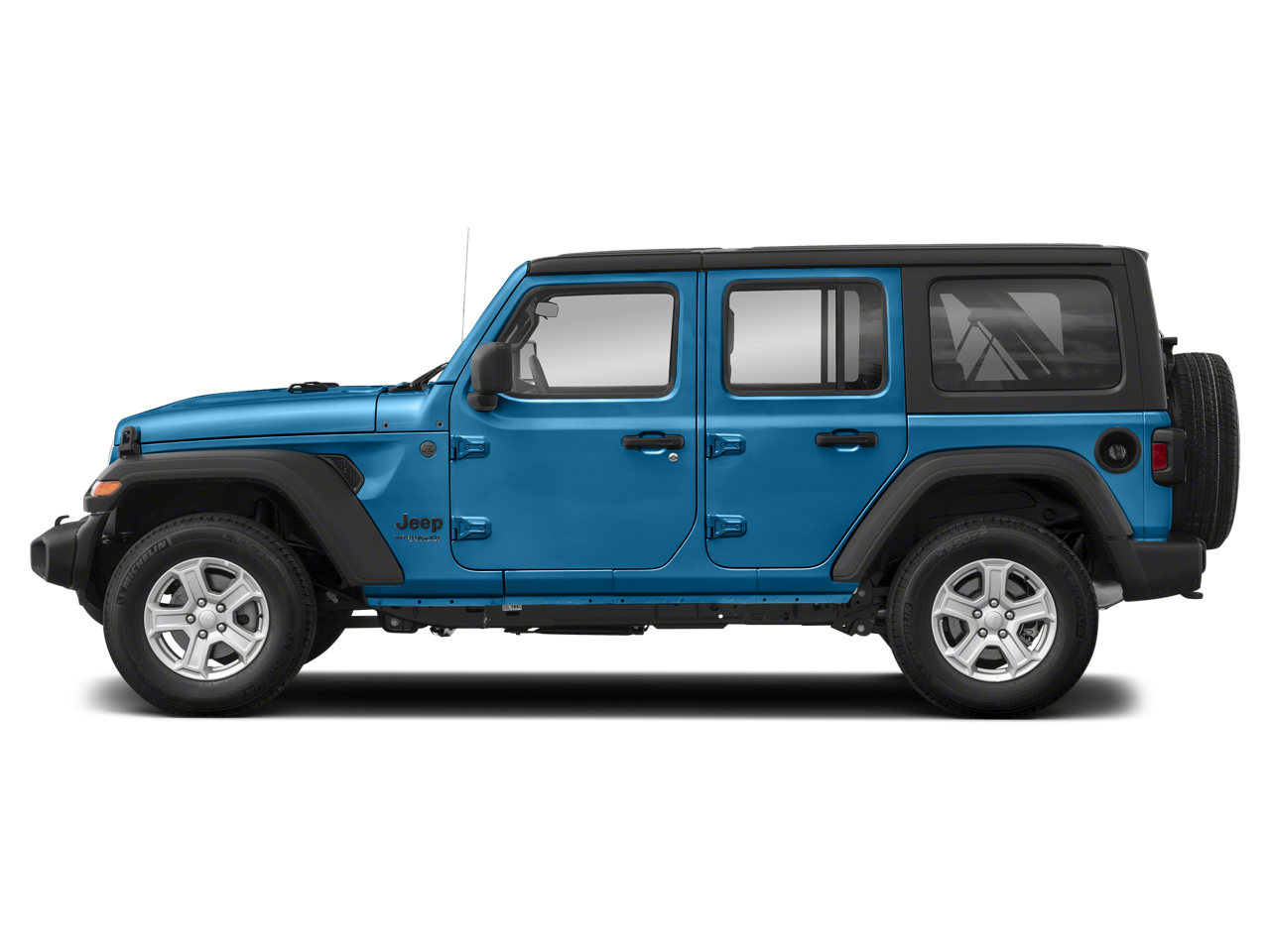 2022 Jeep Wrangler — rear three-quarter view