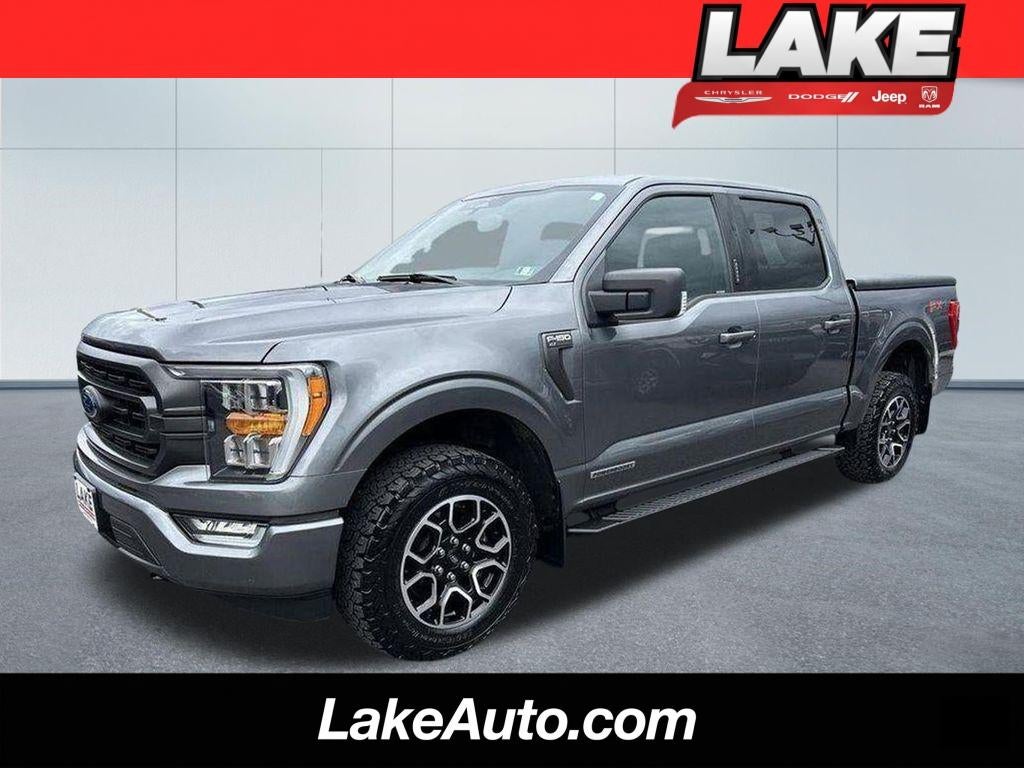 2023 Ford F-150 XLT in Carbonized Gray Metallic — front three-quarter view