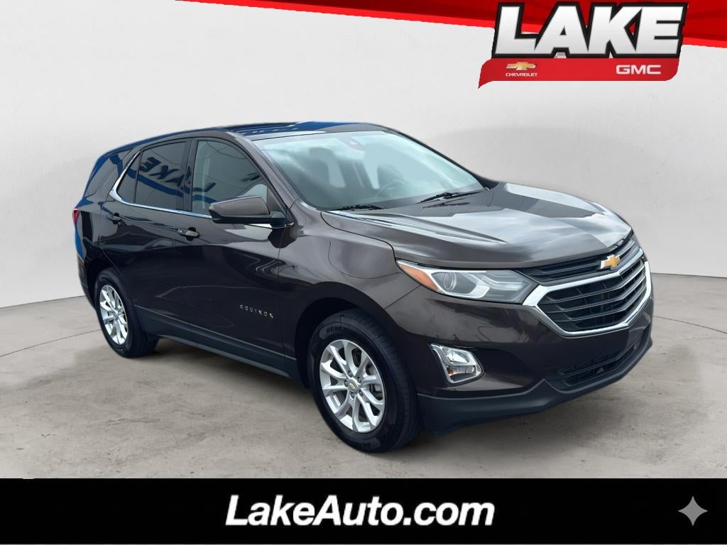 2020 Chevrolet Equinox LT in Chocolate Metallic — front three-quarter view