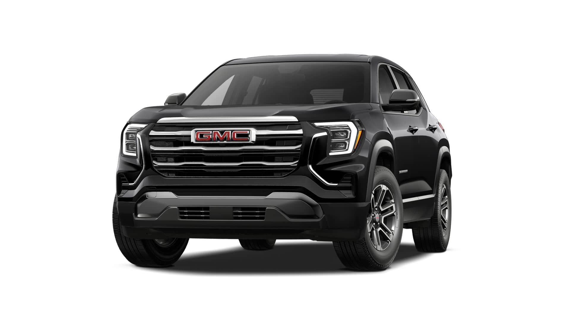 2027 GMC Terrain AWD Elevation in Ebony Twilight Metallic — front three-quarter view