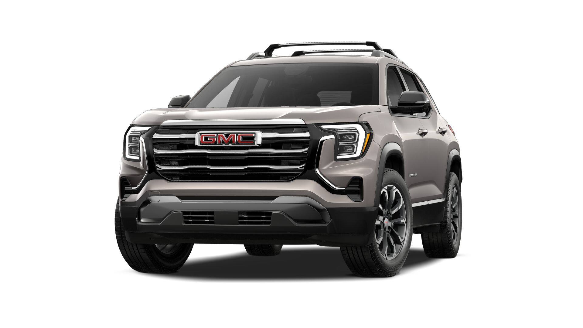 2027 GMC Terrain AWD Elevation in Riverstone Metallic — front three-quarter view
