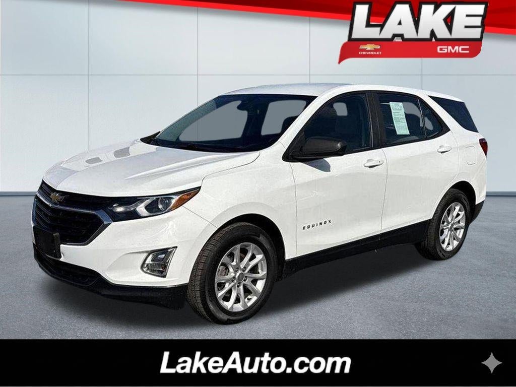 2020 Chevrolet Equinox LS in Summit White — front three-quarter view