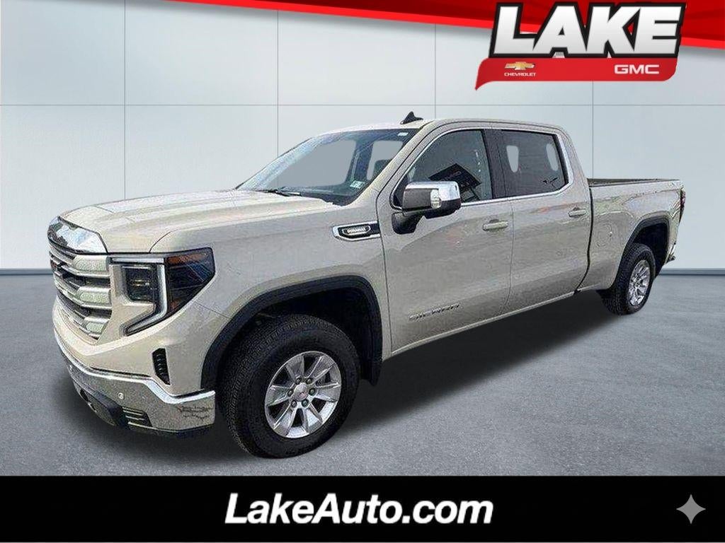 2026 GMC Sierra 1500 SLE in Coastal Dune — front three-quarter view