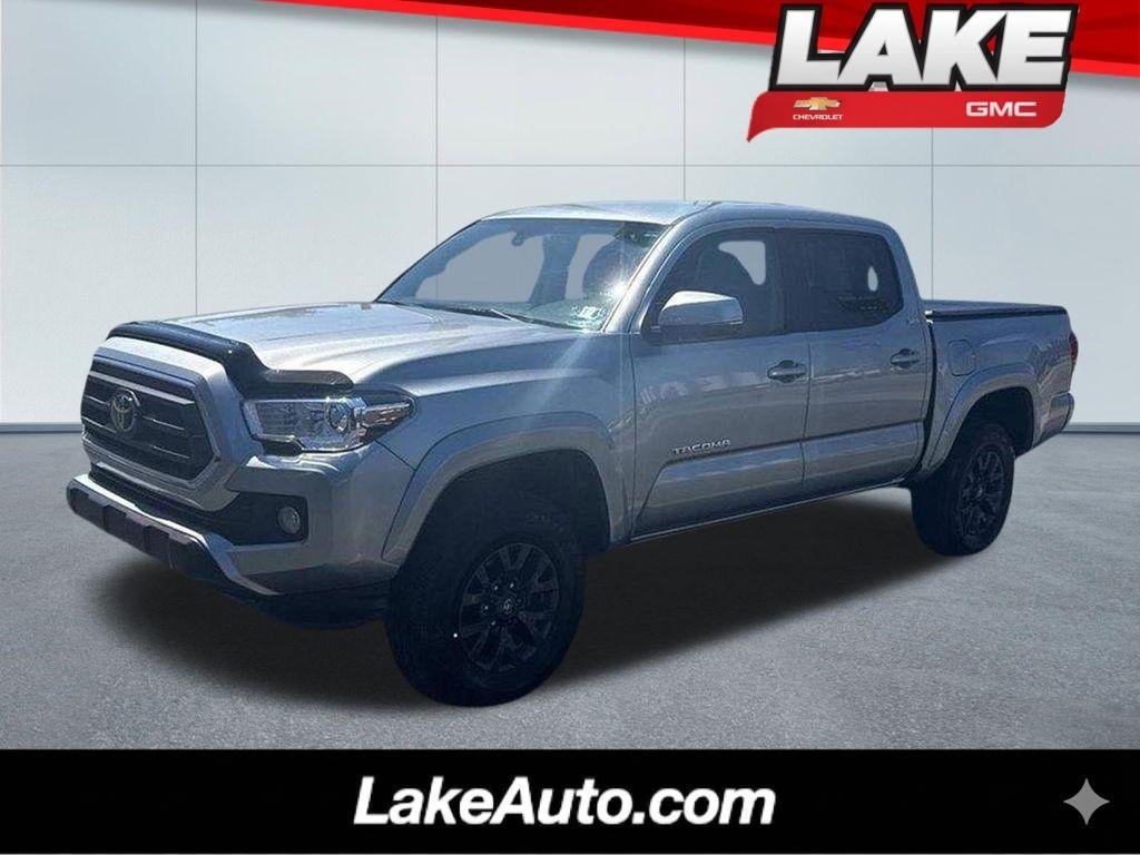 2023 Toyota Tacoma SR5 V6 in Silver — front three-quarter view