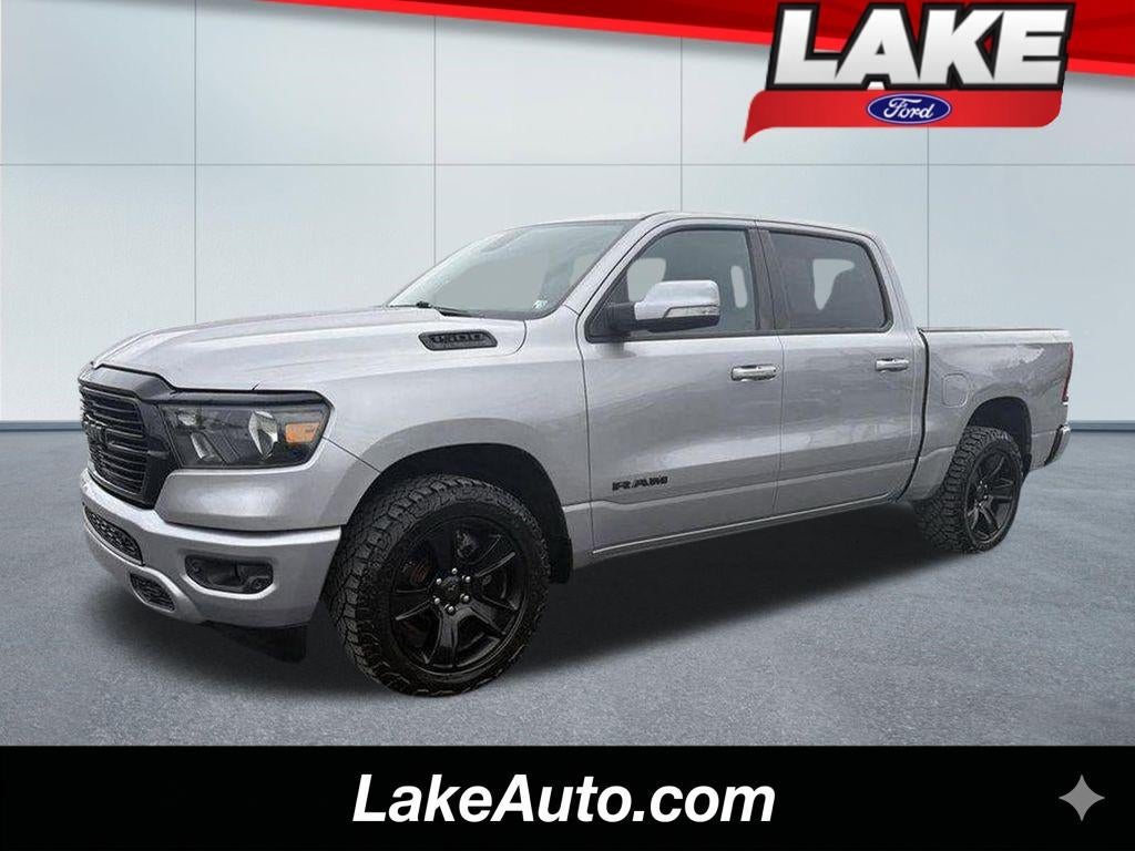 2020 RAM 1500 Big Horn in Billet Silver Metallic Clearcoat — front three-quarter view